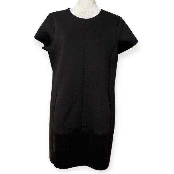 NWT Polo Ralph Lauren Black Short Sleeve Sheath Dress Women's Size 12 Minimalist - Picture 2 of 12